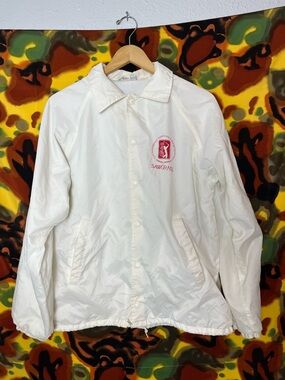 Vintage TPC Players Sawgrass Made in the USA Hartwell White Jacket size Medium